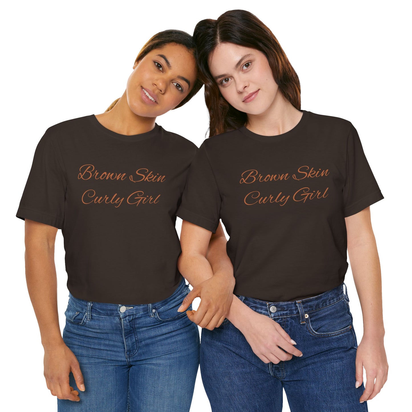 Brown Skin Curly Girl T-Shirt