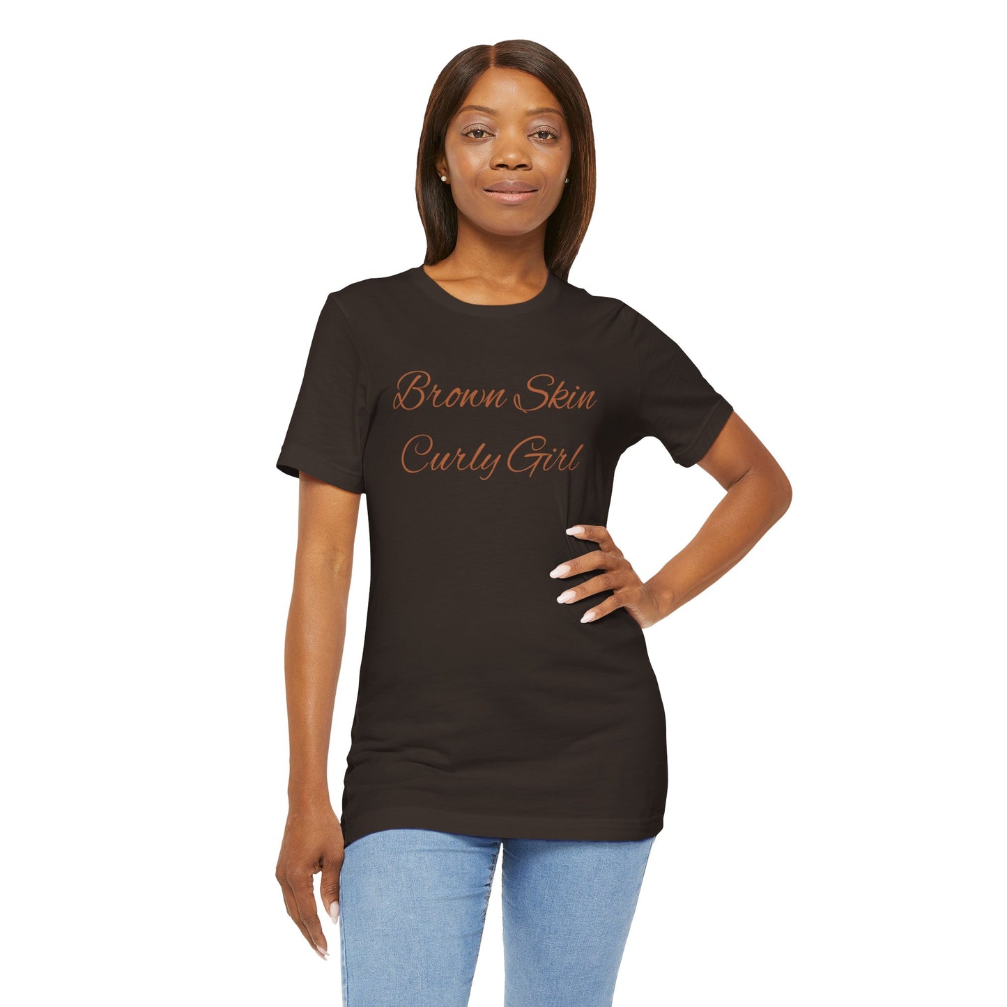 Brown Skin Curly Girl T-Shirt